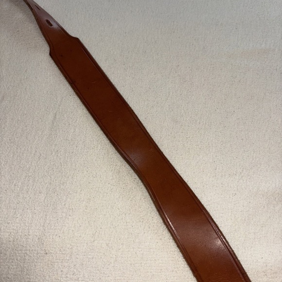 Vintage Mens Brown Leather Belt with Ford Model T Bronze Buckle Sz44 - Picture 5 of 12